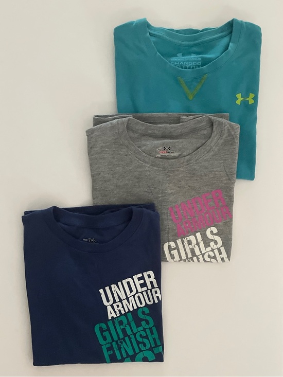Under Armour Other - Under Armour Girls Graphic T-Shirt Bundle of 3 Youth M/L Athletic Tees